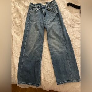 Lafayette 148 New York Wide Leg Blue Jeans